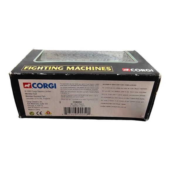 2002 Corgi Fighting Machines WWII GUADALCANAL M3A1 Halftrack Carrier MIB - Picture 3 of 3